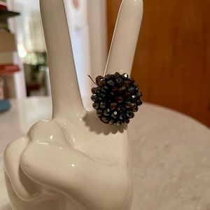 Sparkly oversized costume ring